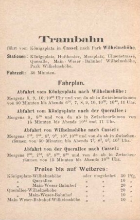 Trambahn.