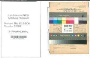 Entnazifizierung Heinz Scheweling , geb. 24.10.1919 (Bahnbeamter)