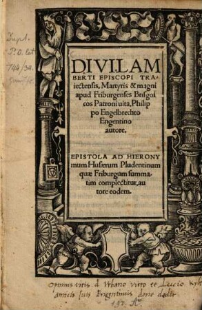 Divi Lamberti Episcopi Traiectensis vita