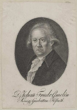 Bildnis des Johann Friedr. Gmelin