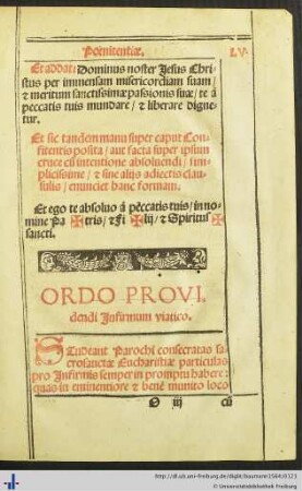 Ordo Providendi Infirmum viatico