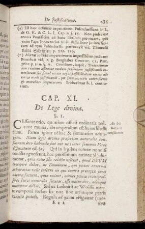 Cap. XI. De Lege divina