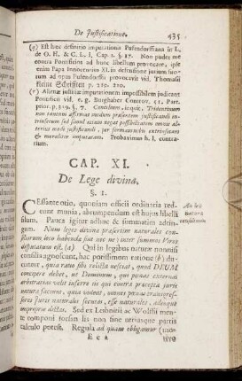 Cap. XI. De Lege divina