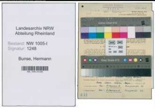 Entnazifizierung Hermann Bunse , geb. 01.08.1912 (Elektromonteur)