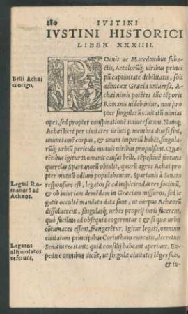 Iustini Historici Liber XXXIIII.