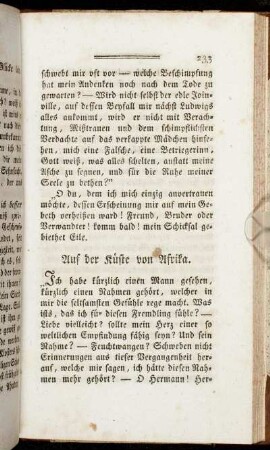 Auf der Küste von Afrika