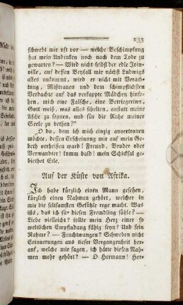 Auf der Küste von Afrika
