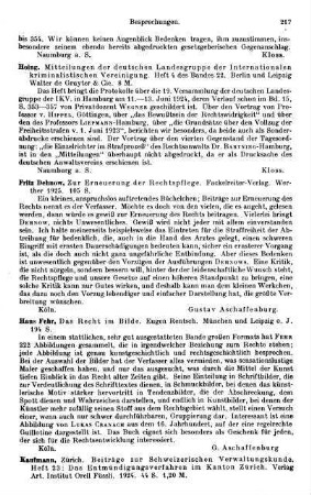 217, Hoing. Mitteilungen der deutschen Landesgruppe der Internationalen kriminalistischen Vereinigung