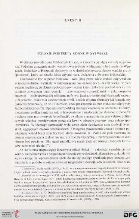 Polskie portrety konne w XVI wieku