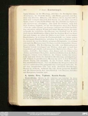 A. Galata. Pera. Tophane. Kassim Pascha.
