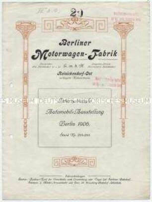 Motorwagen für alle Zwecke.