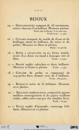 Bijoux (Nr. 14-86)
