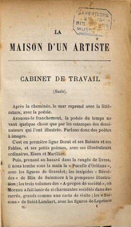 La maison d'un artiste, 2