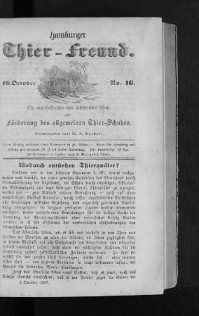 Wodurch entstehen Thierquäler?