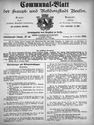 1885,40: No. 40, 4. Oktober 1885