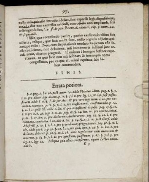 Errata potiora.