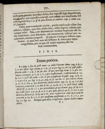 Errata potiora.