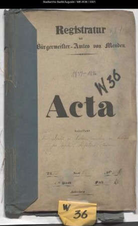 Abrechnung der Kollekten für den Dombau zu Köln