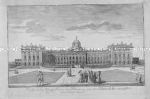 Neues Palais in Potsdam, Vorderfront (Nr. 54 einer Folge)
