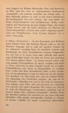 8. Rabans Briefwechsel.