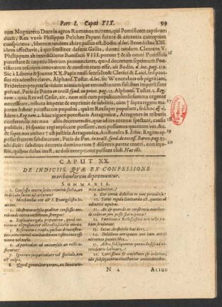 Caput XX. De Indiciis, Quae Ex Confessione moribundorum depromuntur.