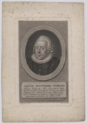 Bildnis des David Gottfried Gerhard
