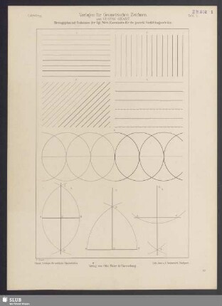 I. Abteilung. Vorlagen für geometrisches Zeichnen