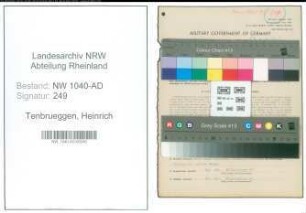 Entnazifizierung Heinrich Tenbrueggen , geb. 08.05.1907 (Vorarbeiter)