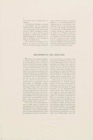 Textseite 3. Fortsetzung "Die Errichtung der Ruhmeshalle in Barmen" und "Beschreibung des Gebäudes"