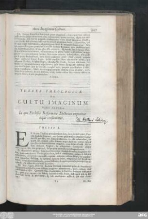 Pars Altera. In qua Ecclesiae Reformatae Doctrina exponitur atque confirmatur.