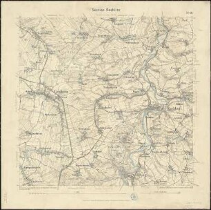 Äquidistantenkarte 60 : Section Rochlitz, 1892 : Section Rochlitz. - 1:25000. - Leipzig: Giesecke & Devrient, 1892. - 1 Kt.