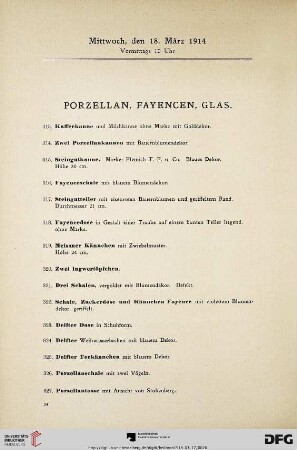 Mittwoch, vormittags 10 Uhr (Nr. 313-459)