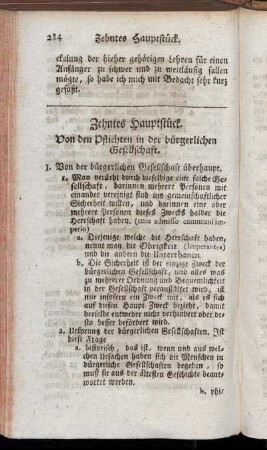 Zehntes Hauptstück. Von den Pflichten in der bürgerlichen Gesellschaft.