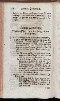 Zehntes Hauptstück. Von den Pflichten in der bürgerlichen Gesellschaft.