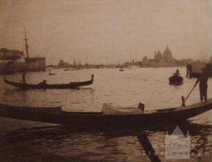 Venedig. Blick von der Lagune in Richtung Santa Maria della Salute