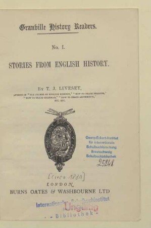 Book 1, [Schülerband]: Stories from English History