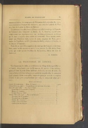 La trouvaille de longué