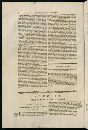 68-94, Scholia in Canones Vulgo Apostolorum.