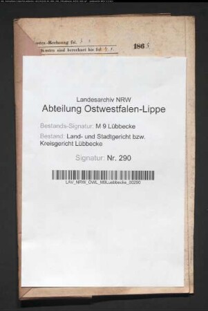 Erblasser: Bornemann, Wilhelmine Katharine, geb. Müller: