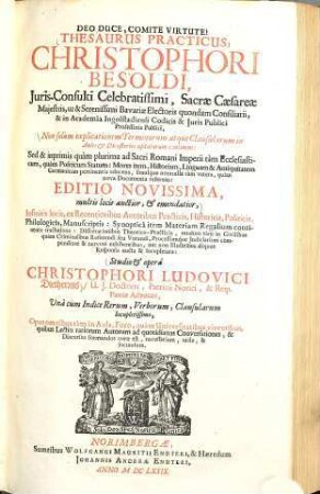Thesaurus practicus