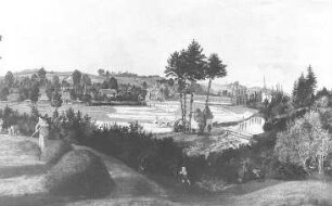 Neusalza-Spremberg. Ortsansicht mit Wassermühle, nach Gemälde von C. H. Wagner, 1852
