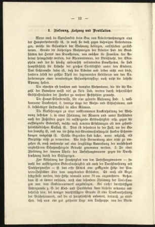 3. Isolirung, Heizung und Ventilation