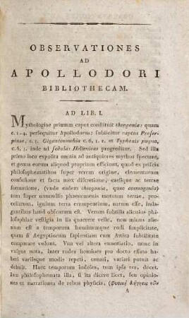 Ad Apollodori Bibliothecam Observationes
