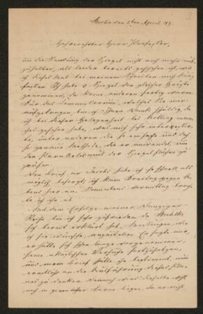 Nr. 3 Brief von Gustav Robert Kirchhoff an Franz Ernst Neumann. Berlin, 2.4.1849