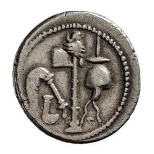 Münze, Denar, 49 - 48 v. Chr.