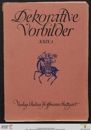 XXIX. Jahrgang - Erstes Heft