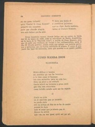 Cómo manda Dios : Ranchera