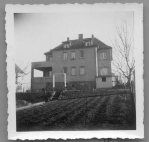 Wohnhaus : Meißen, Stadtparkhöhe 6. Wohnhaus (1934-1935). Gartenfront