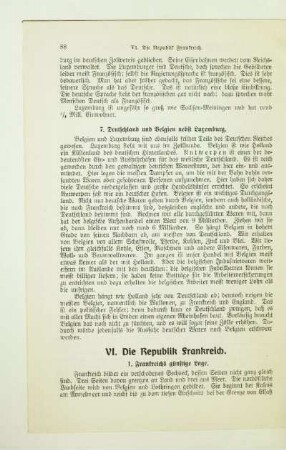 VI. Die Republik Frankreich