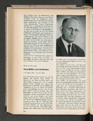 Hans Möller zum Gedenken